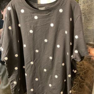 Embroidered black shirt